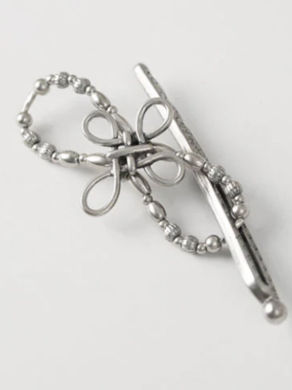 Lilla Rose Silver Cross NWOT Hair Clip Size Med
